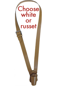 Leather Parade Flag Carrying Belt