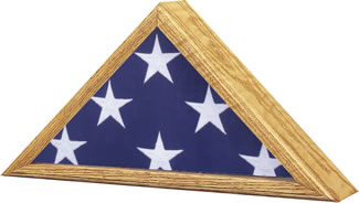 Capitol Flag Case - Oak