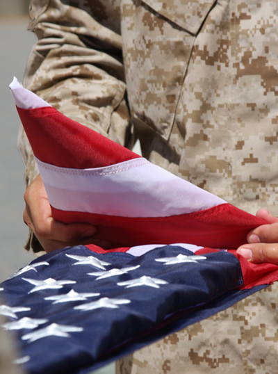 Folding American Flag