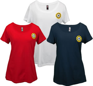 Scoop Neck T-shirt (Auxiliary Emblem)
