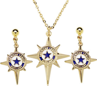 Starburst Jewelry Set with Auxiliary Emblem