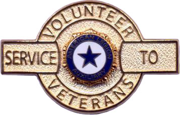 Service To Veterans Pin with Auxiliary Emblem