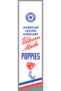 Poppy Lapel Streamer