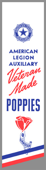 Poppy Lapel Streamers