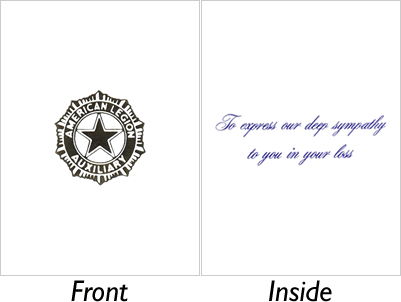 Auxiliary Sympathy Card