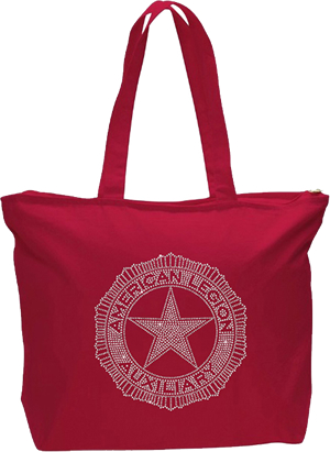 Clear Rhinestone Tote Bag (Auxiliary Emblem)