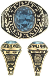 Custom SAL Past Commander Ring