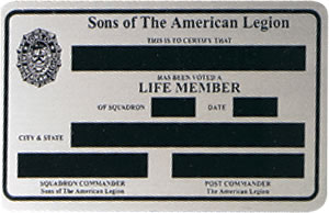 SAL Life Member Card
