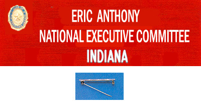 SMALL Pin-back RED Nametag - SAL