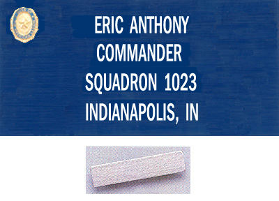 REGULAR Magnetic BLUE Nametag - SAL