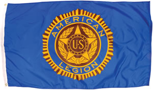 3 x 5 Outdoor American Legion Emblem Flag
