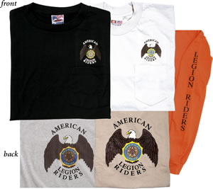 Long-Sleeve Legion Riders Front-Back Emblem T-shirt