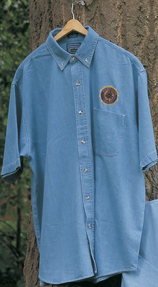 Short-Sleeve Denim Shirt - Legion Emblem (Men's)
