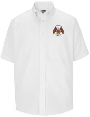 Short Sleeve Dress Shirt (Riders Emblem)