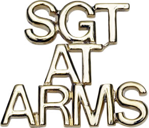 Sergeant At Arms Cap Pin