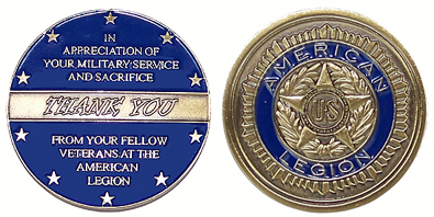 Military Service Thank You Coin (Legion Emblem)