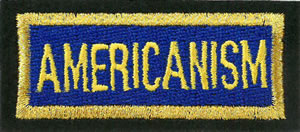 Americanism Insignia