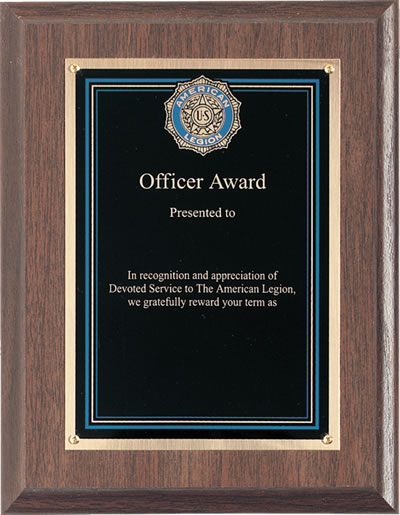 Officer Award Plaque