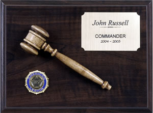 Gavel Plaque
