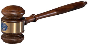 Auxiliary Walnut Gavel