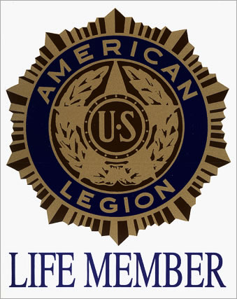 American Legion Life Member Removable Window Decal