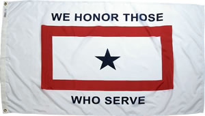 Blue Star Salute Flag