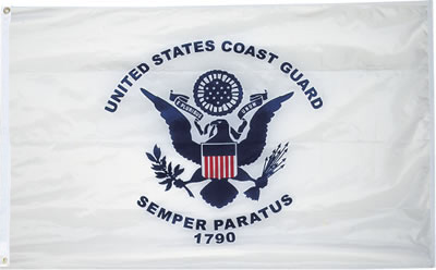 2 x 3 Outdoor Nylon Coast Guard Flag