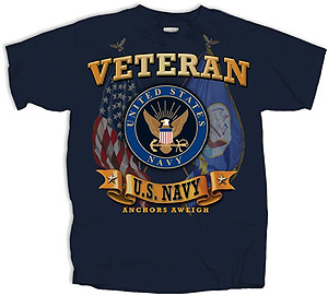 Veteran Flags T-shirt (Navy)