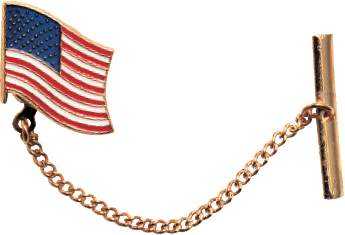 American Flag Tie Tack