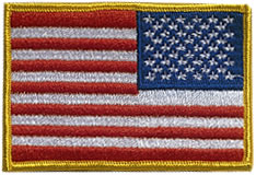 Right Shoulder Embroidered Flag Patch
