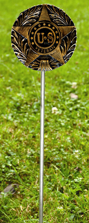 U.S. Veteran Plastic Gravemarker
