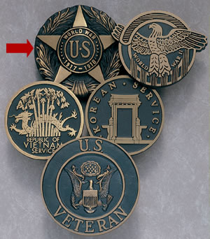 WWI Veteran Bronze Gravemarker