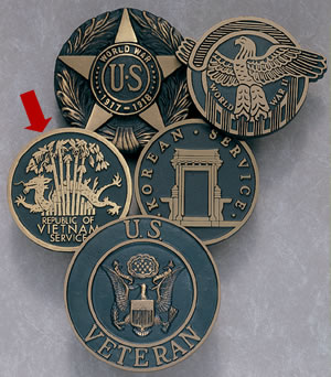 Vietnam Veteran Bronze Gravemarker