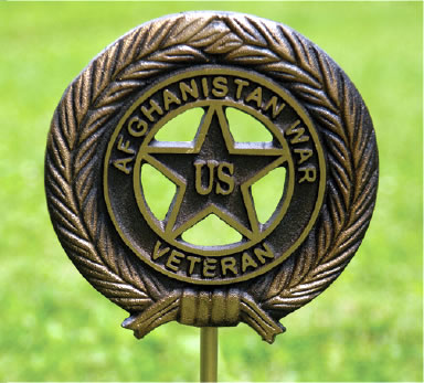 Afghanistan War Veteran Bronze Gravemarker