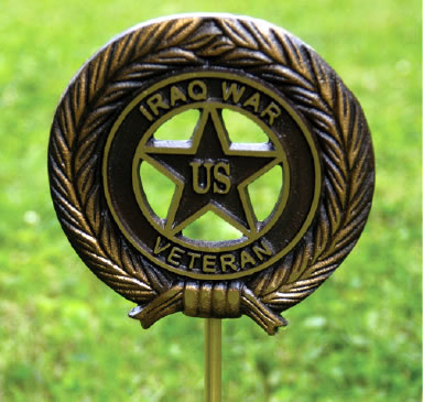 Iraq War Veteran Bronze Gravemarker