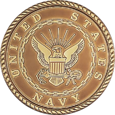 Navy Outdoor Wall Emblem