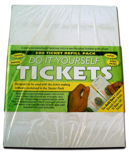 Do-It-Yourself Raffle Tickets Refill