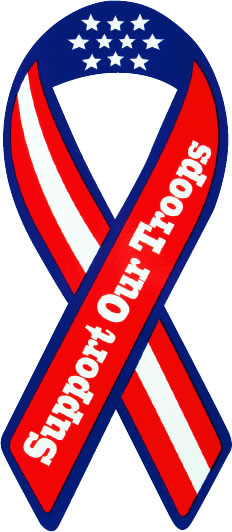 Support Our Troops Auto Magnet