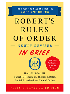 Roberts Rules of Order - In Brief
