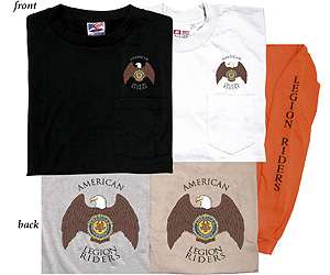 Long Sleeve Front/Back T-shirt (Riders Emblem)