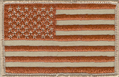 Desert Camo American Flag Patch