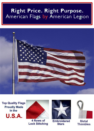 20X30 Nylon American Flag - AmericanLegionFlags.com