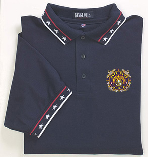 Navy Club Stars Pocket Polo